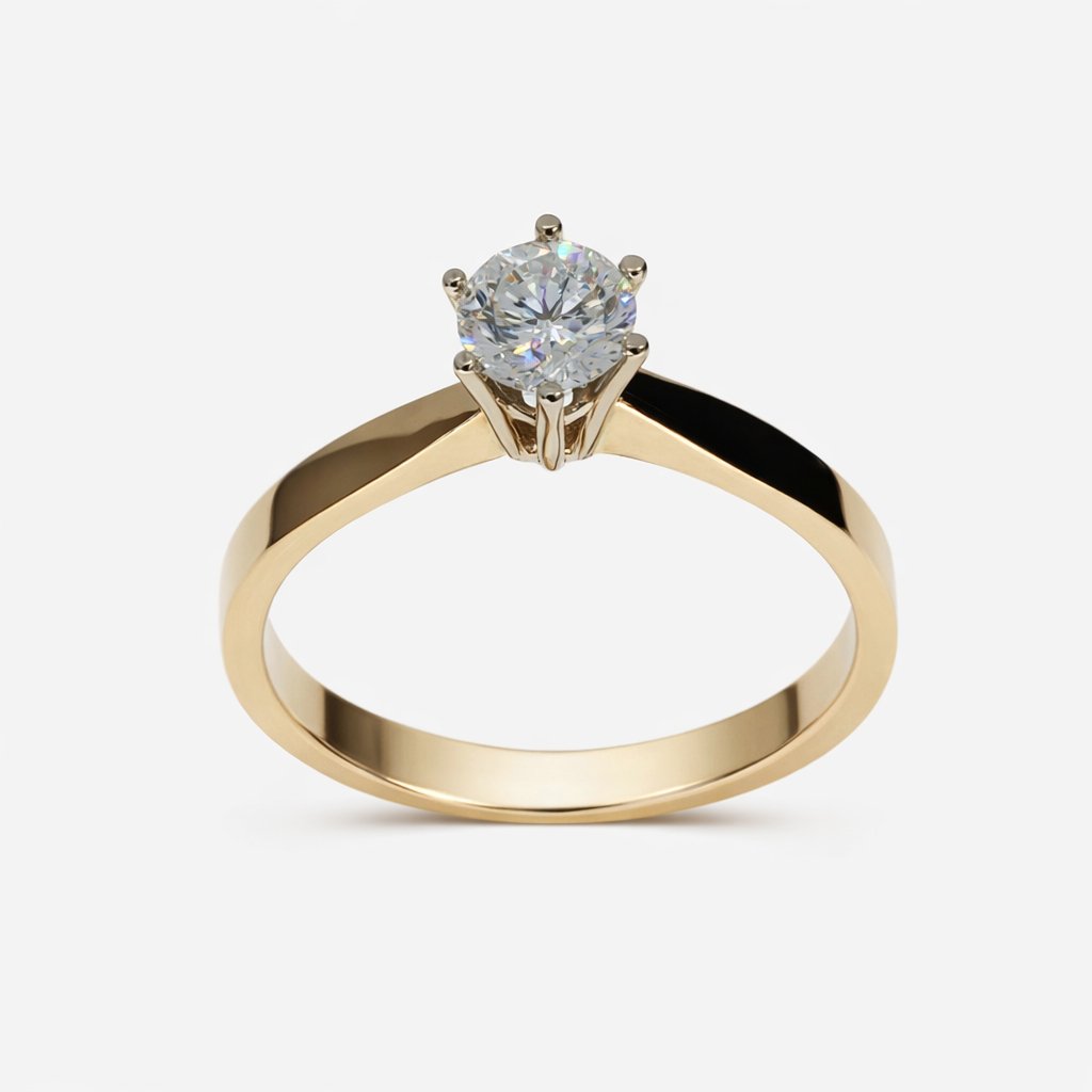 Solitair ring  0.53 crt. 